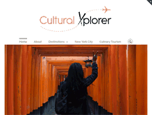 Tablet Screenshot of culturalxplorer.com